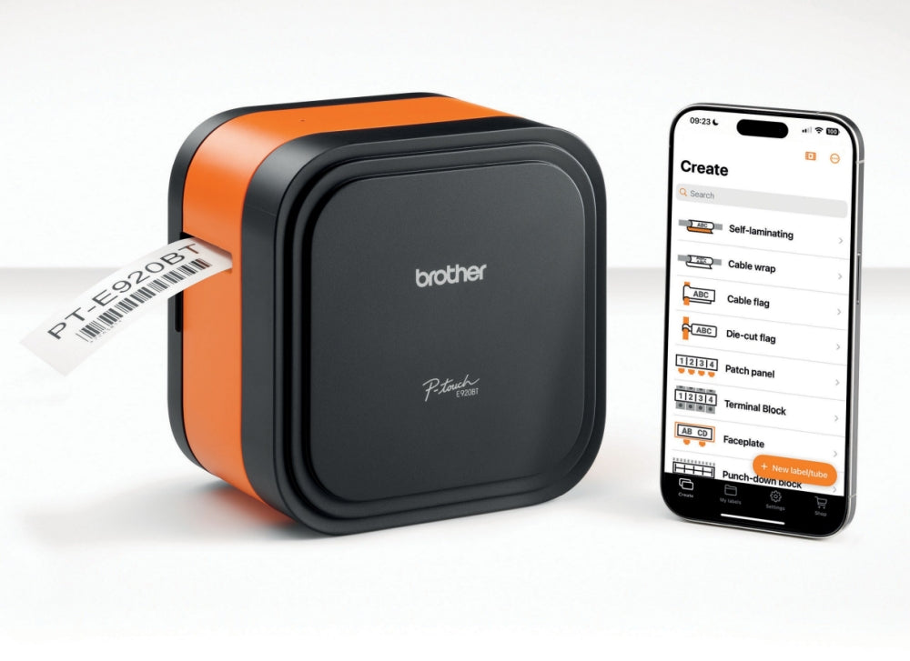 Етикетен принтер Brother P-touch CUBE Pro Labelling Machine PT-E920BT up to 36 mm