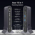 Докинг станция Acer Type C Universal docking station 15in1