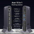 Докинг станция Acer Type C Universal docking station 15in1