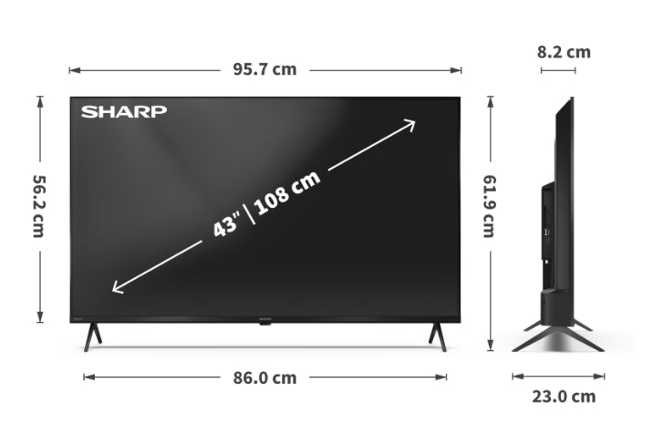 Телевизор Sharp 43HL4265E, 43" Google TV