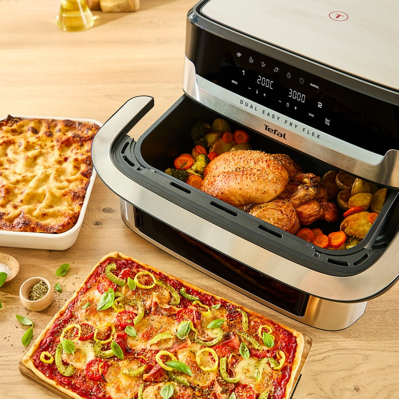 Уред за здравословно готвене Tefal EY922DE0 Easy Fry DUAL FLEX