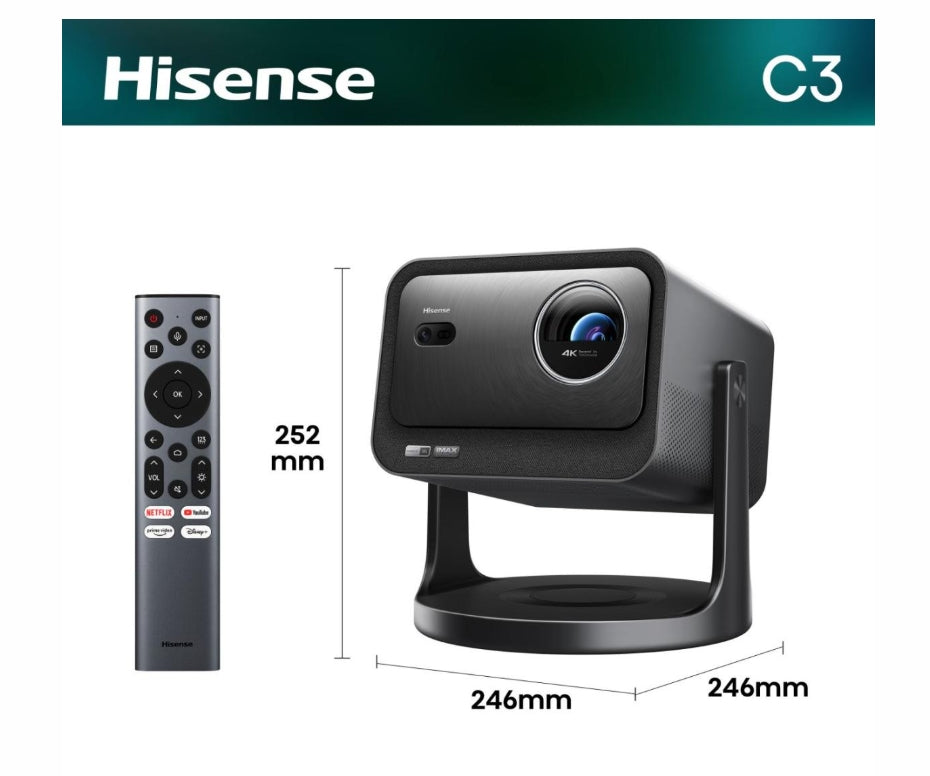 Мултимедиен проектор Hisense C3 Smart mini Laser Projector