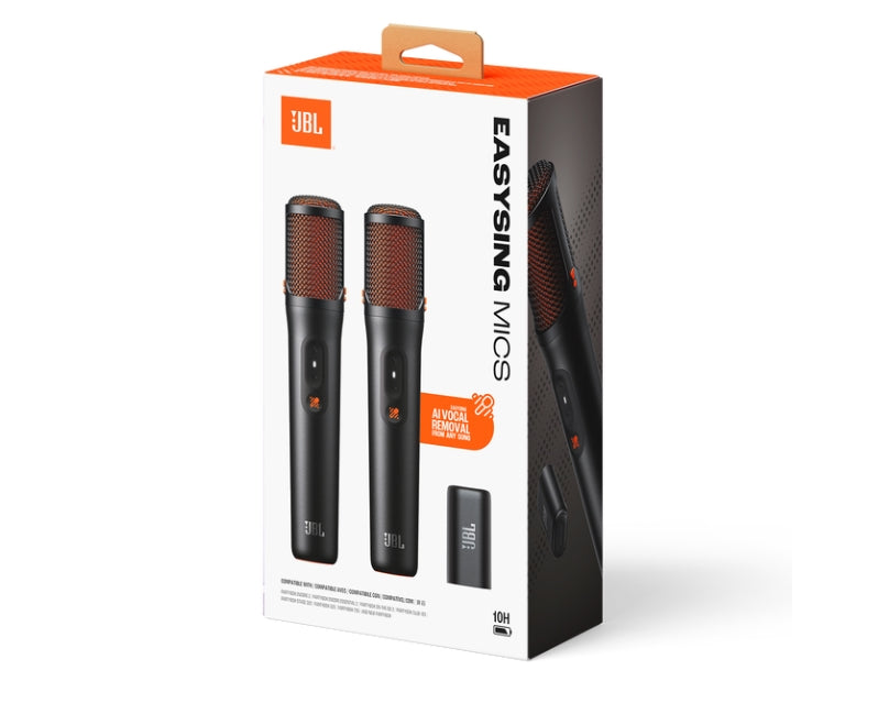 Микрофон JBL EASYSING MICS Two wireless AI-powered microphones with real-time vocal