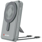 Външна батерия Verbatim Power Bank Magnetic Wireless 10.000 mAh C+C Display Grey