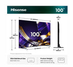 Телевизор Hisense, 100'' U7S PRO
