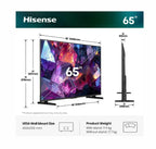 Телевизор Hisense 65" E7S Pro, 4K Ultra HD 3840x2160