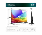 Телевизор Hisense 32" A5S, Full HD 1920x1080