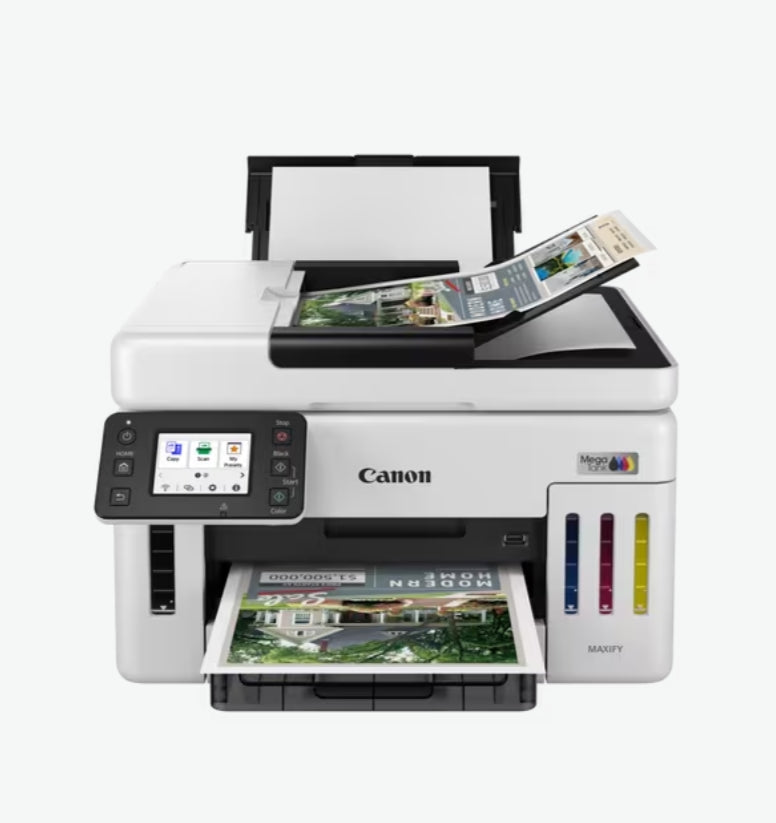 Мастилоструйно многофункционално устройство Canon MAXIFY GX6140 All-In-One, White&Black