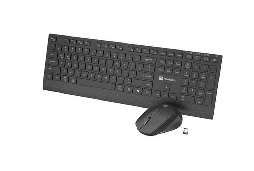Комплект Natec Stingray 2, Set 2 in 1 Keyboard + Mouse Wireless