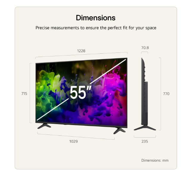 Телевизор LG 55QNED7EB3C, 55" 4K QNED MiniLED Smart TV