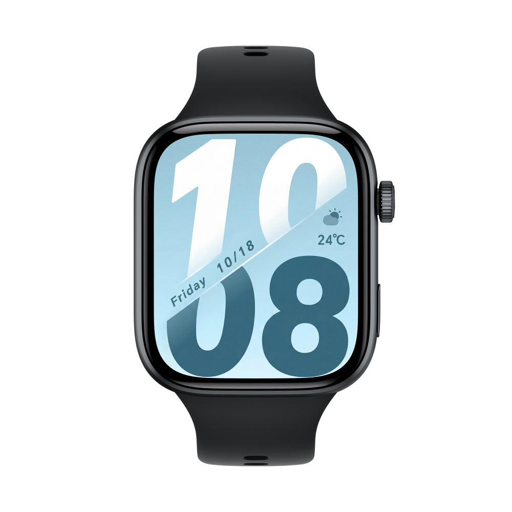 Часовник Honor Watch X5i Standard BT 8MB+128MB Black Black Silicone Strap