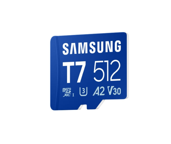 Памет Samsung 512GB micro SD Card T7 UHS-I Transfer Speed up to 170MB/s Class 10 U3 V30 A2