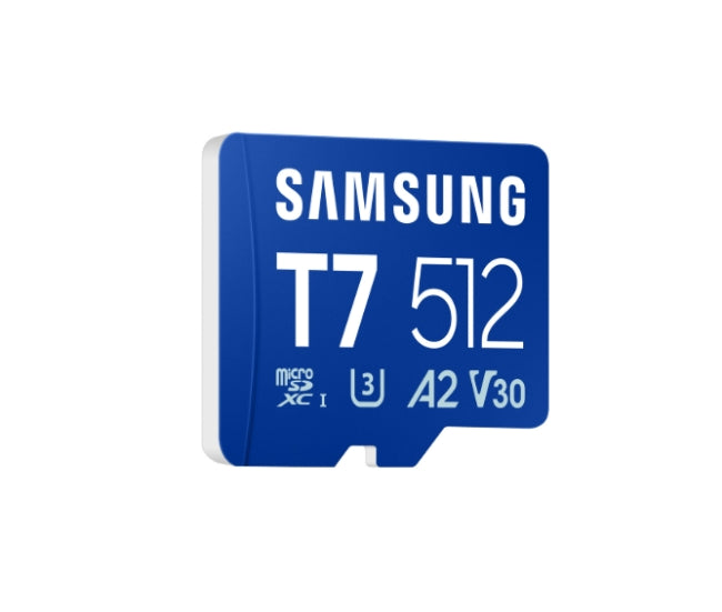 Памет Samsung 512GB micro SD Card T7 UHS-I Transfer Speed up to 170MB/s Class 10 U3 V30 A2