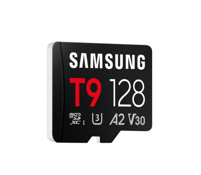 Памет Samsung 128GB micro SD Card T9 UHS-I Read 200MB/s, Write 130MB/s Class 10 U3 V30 A2