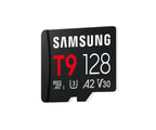 Памет Samsung 128GB micro SD Card T9 UHS-I Read 200MB/s, Write 130MB/s Class 10 U3 V30 A2
