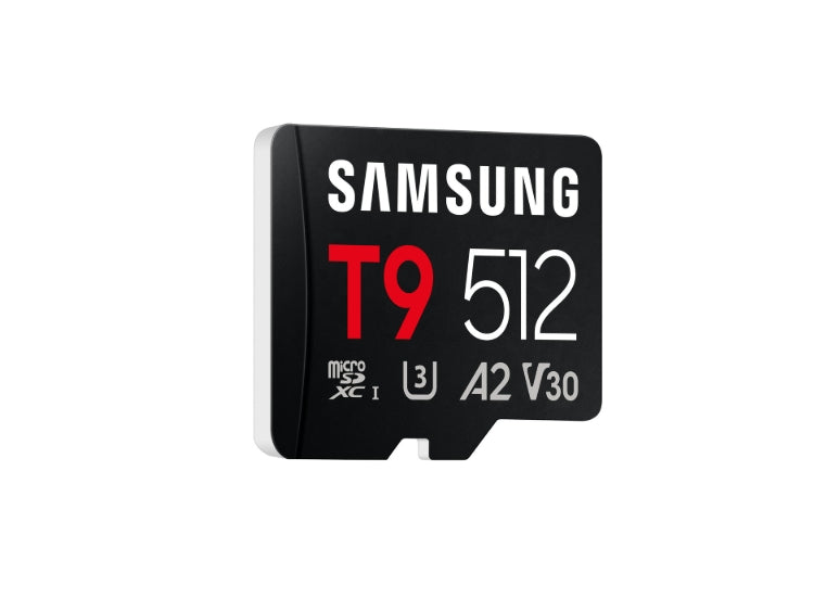 Памет Samsung 512GB micro SD Card T9 UHS-I Read 200MB/s, Write 130MB/s Class 10 U3 V30 A2