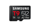 Памет Samsung 512GB micro SD Card T9 UHS-I Read 200MB/s, Write 130MB/s Class 10 U3 V30 A2