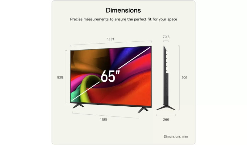 Телевизор LG 65NU8E0B3LA, 65" 4K HDR UHD