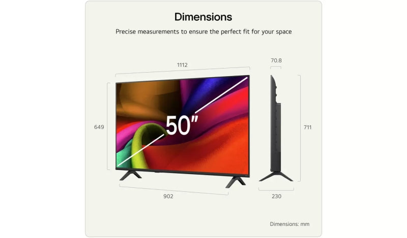 Телевизор LG 50NU8E0B3LA, 50" 4K HDR UHD