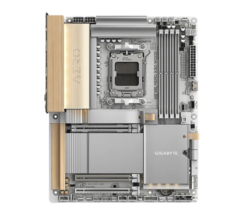 Дънна платка Gigabyte X870E Aero X3D Wood Edition