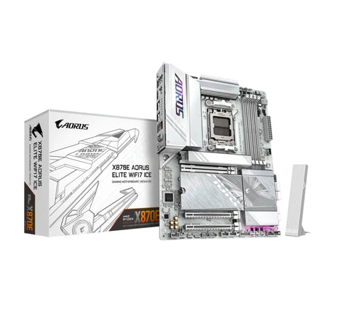 Дънна платка Gigabyte X870E Aorus Elite Ice