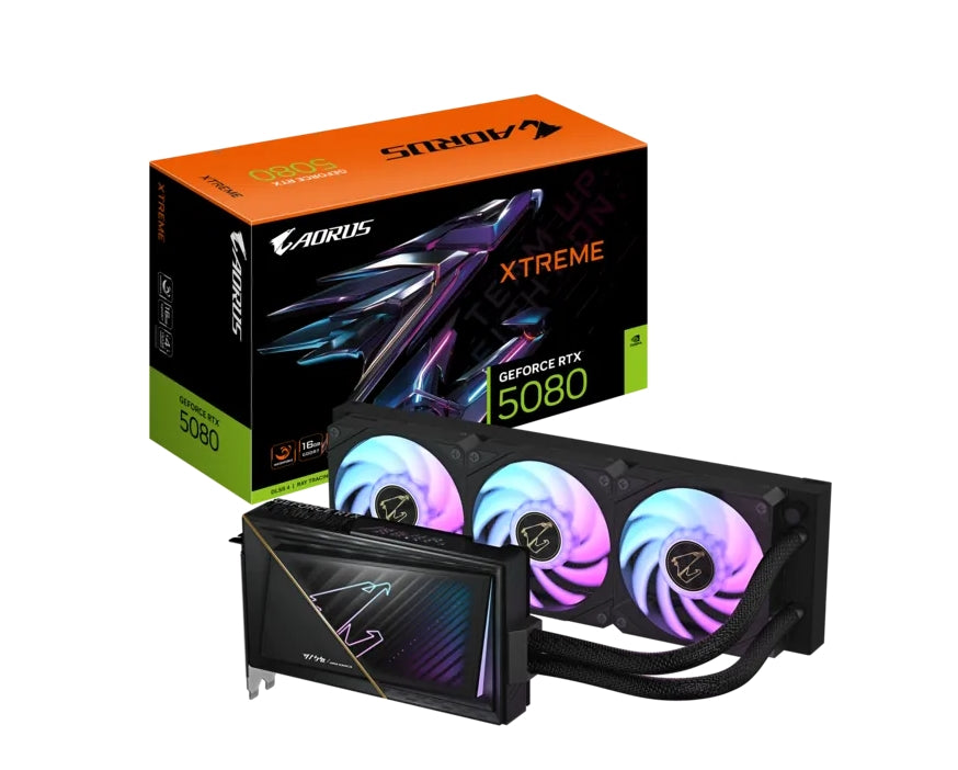 Видео карта Gigabyte Aorus GeForce RTX 5080 16GB GDDR7 Xtreme Waterforce