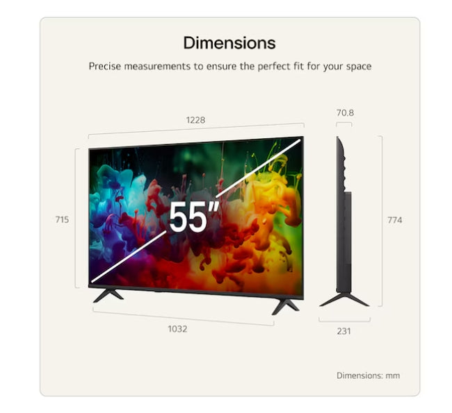 Телевизор LG 55QNED71B3B., 55" 4K QNED MiniLED Smart TV