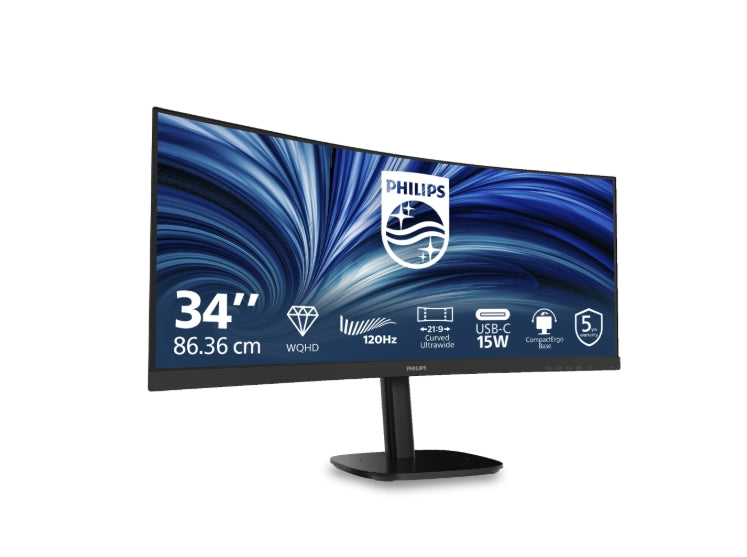 Монитор Philips 34B2N3500C, 34" Curved 1500R
