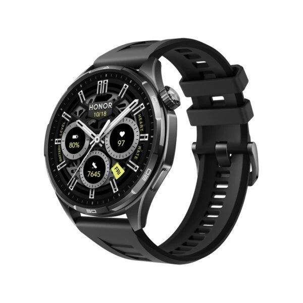 Часовник Honor Watch 6 BT 32MB+4GB Shadow Black Black Fluoroelastomer Strap EU Version
