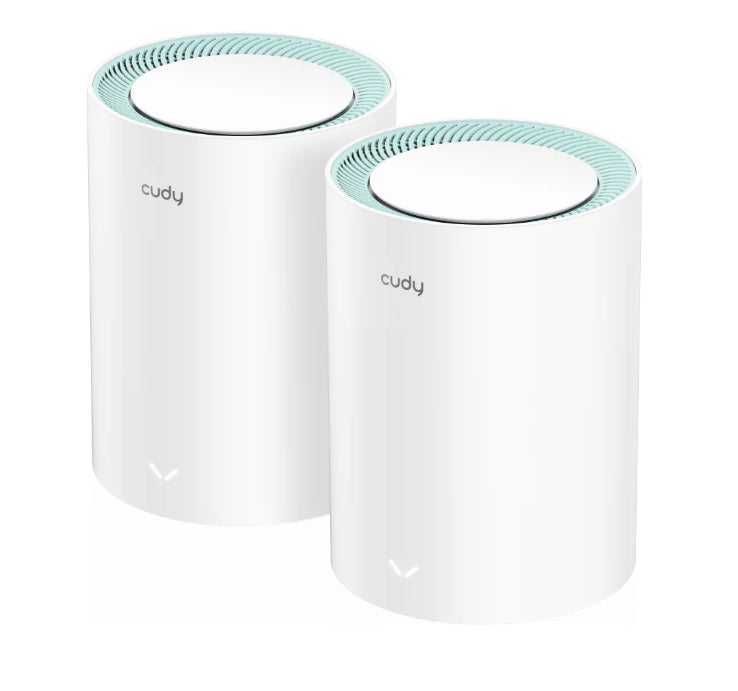 Рутер Cudy M1300 (2-Pack) AC1200 Wi-Fi Gigabit Mesh Solution 867Mbps at 5GHz + 300Mbps at