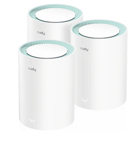 Рутер Cudy M1300 (3-Pack) AC1200 Wi-Fi Gigabit Mesh Solution 867Mbps at 5GHz + 300Mbps at