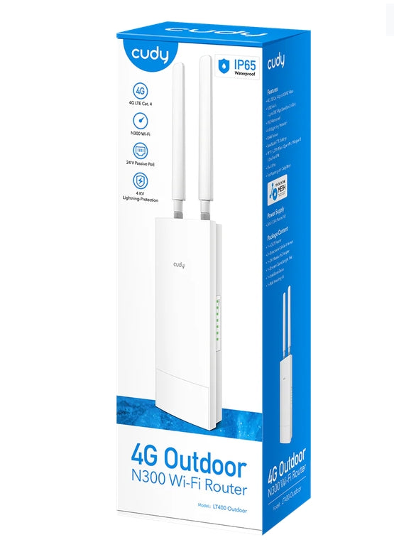 Рутер Cudy LT400 Outdoor 4G LTE Cat 4 N300 Wi-Fi Router