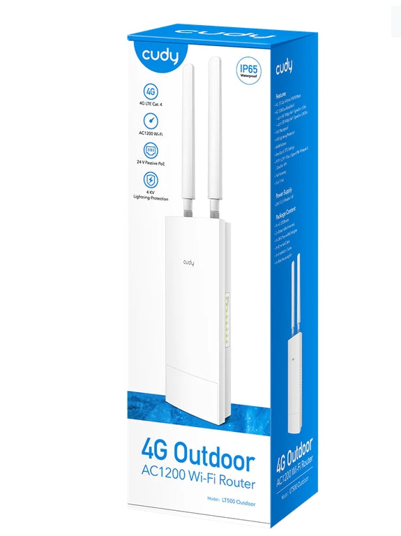 Рутер Cudy LT500 Outdoor 4G LTE Cat 4 AC1200 Wi-Fi Router