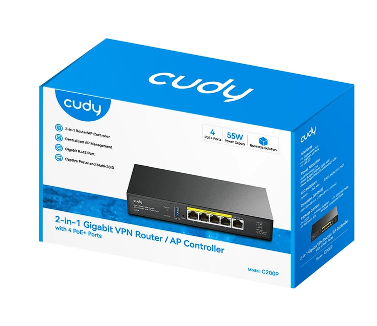 Рутер Cudy C200P 2-IN-1 AP Controller