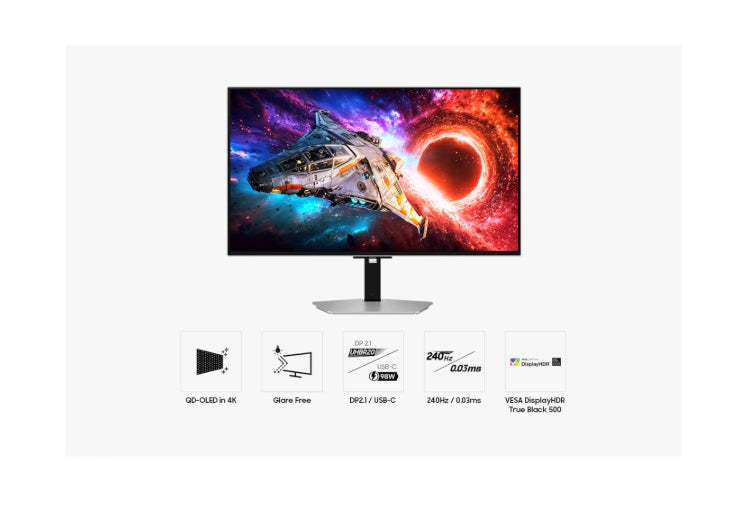 Монитор Samsung 32'' LS32HG800SU Odyssey OLED G8 4K 3840x2160 0.03ms 240Hz Glare Free DP
