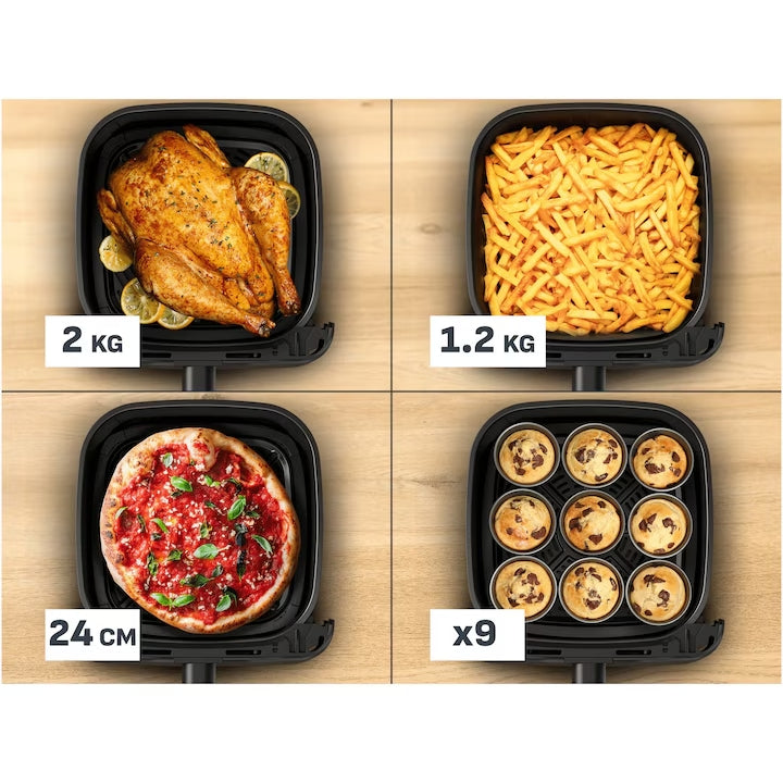 Уред за здравословно готвене Tefal EY8618E0 Easy Fry Mega Compact Blk Eu