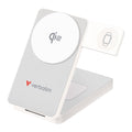 Външна батерия Verbatim Foldable 3-in-1 Qi2 Magnetic Wireless Power Bank 10000 mAh White