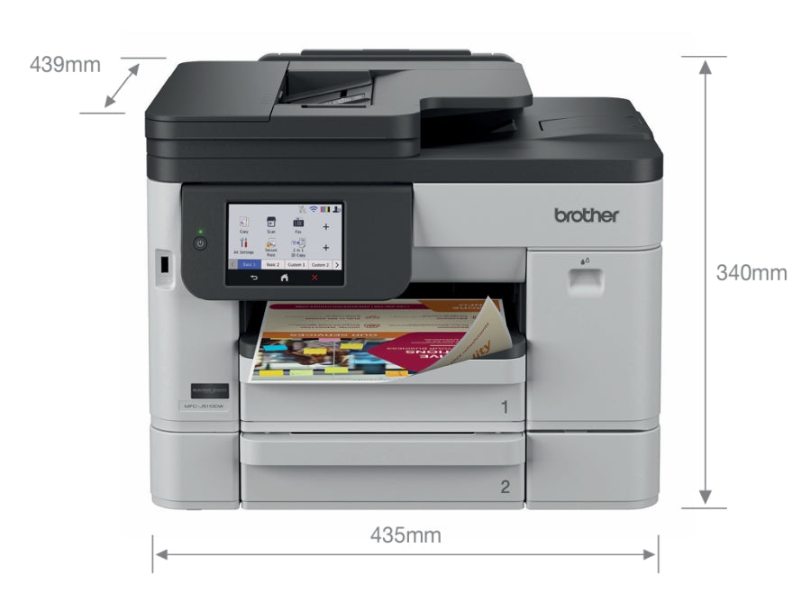 Мастилоструйно многофункционално устройство Brother MFC-J5110DW Colour Inkjet