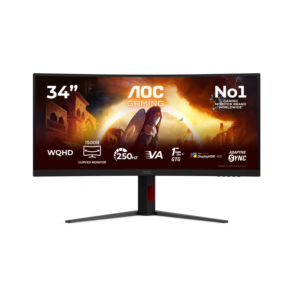 Монитор AOC CU34G4ZCA, 34" Curved 1500R