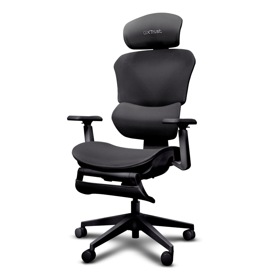 Стол TRUST GXT725 Rivara Ergonomic Mesh Gaming Chair Black