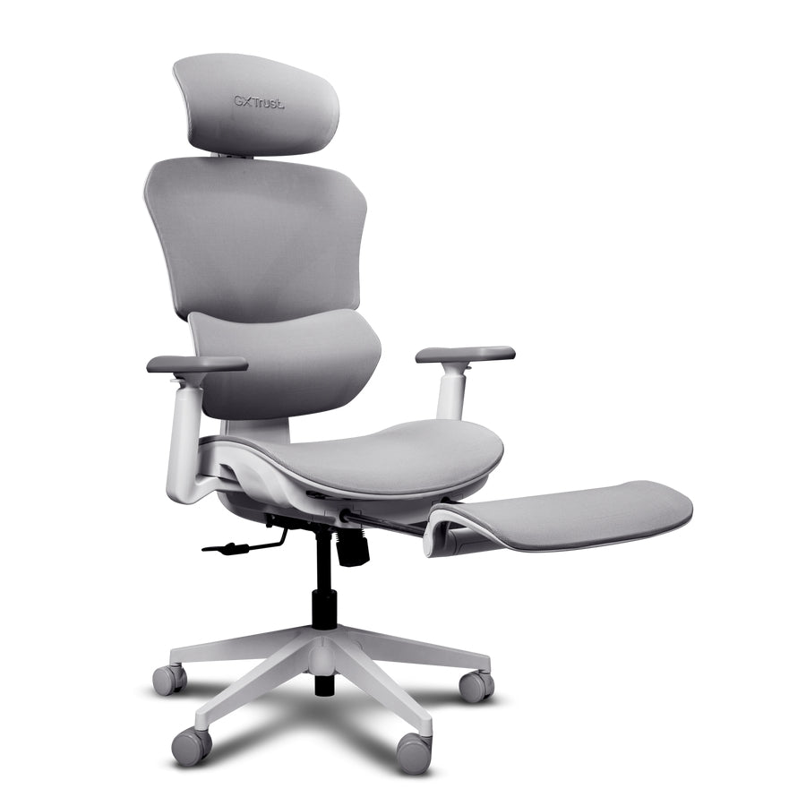 Стол TRUST GXT725W Rivara Ergonomic Mesh Gaming Chair White