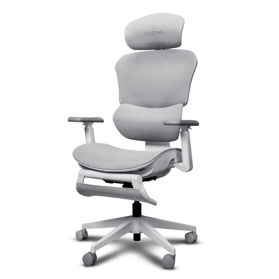 Стол TRUST GXT725W Rivara Ergonomic Mesh Gaming Chair White