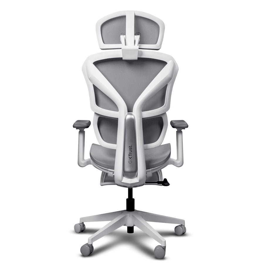Стол TRUST GXT725W Rivara Ergonomic Mesh Gaming Chair White