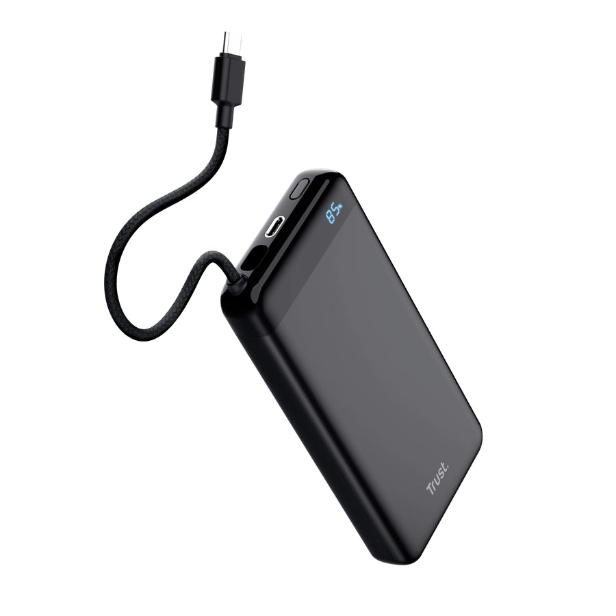 Външна батерия TRUST Fiera 20.000 Powerbank Fixed Cable