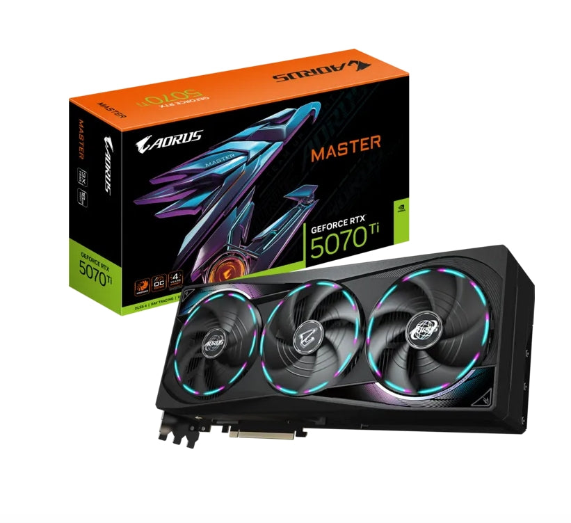 Видео карта Gigabyte Aorus GeForce RTX 5070 Ti 16GB GDDR7 Master