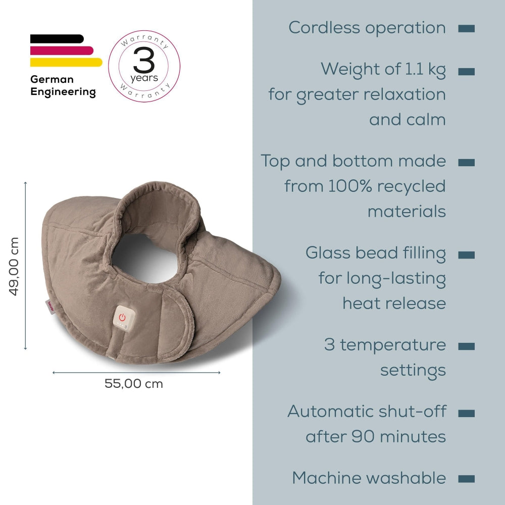Термоподложка Beurer HK 165 Huggy Taupe Shoulder heat pad