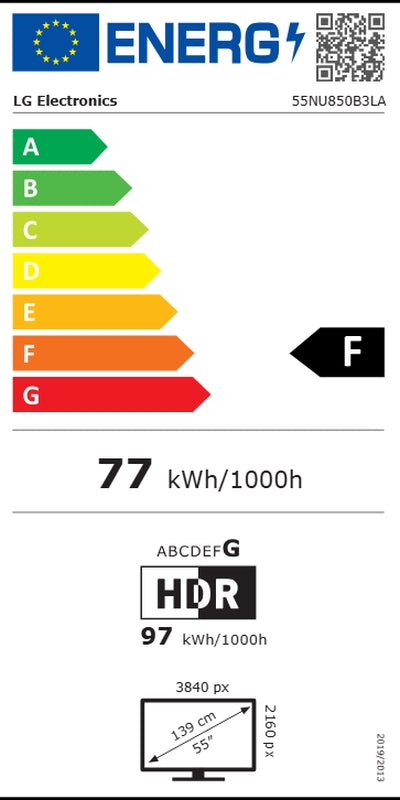 Телевизор LG 55NU850B3LA, 55" 4K Ultra HD Smart TV