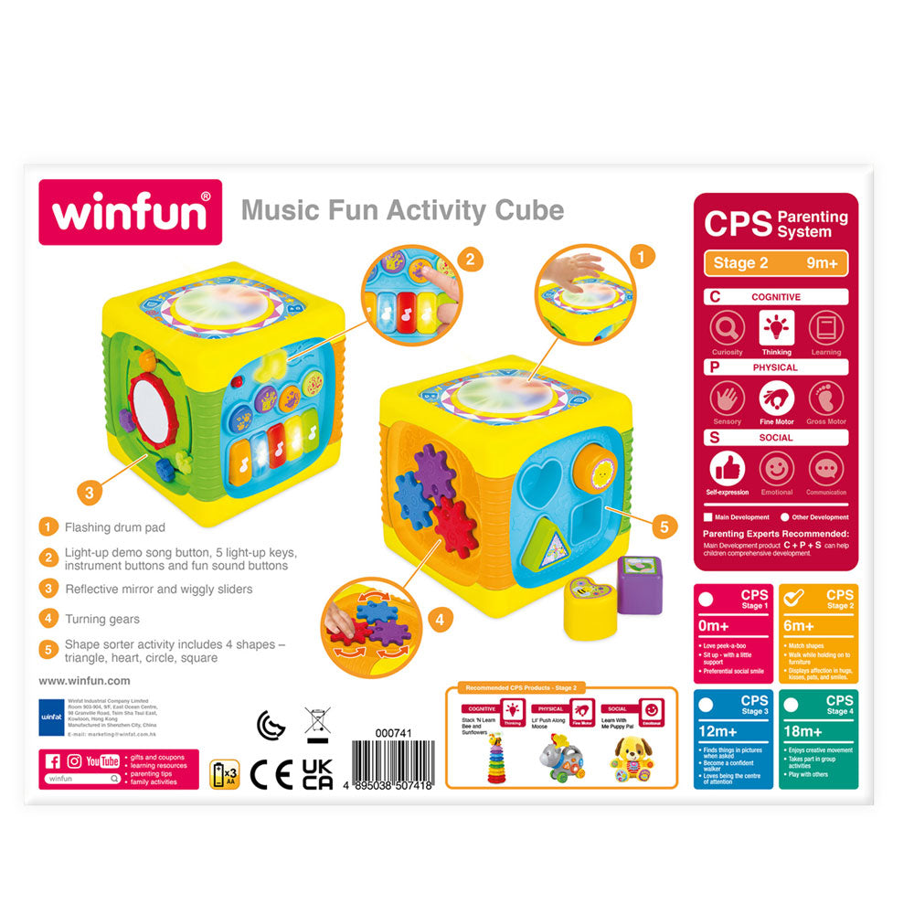 WINFUN Музикален активен куб 741