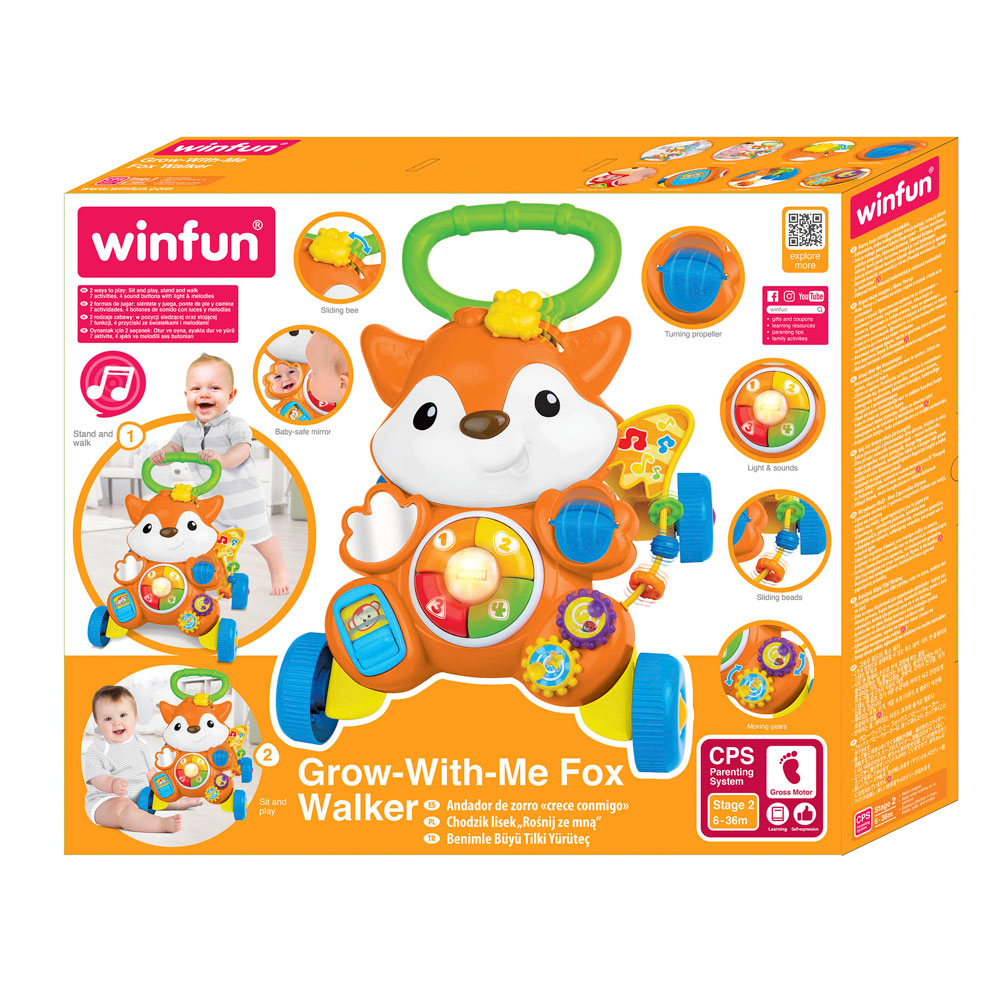 WINFUN Музикална проходилка Grow With Me Лисица