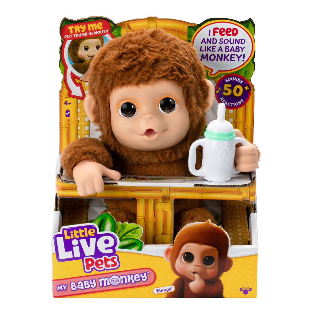 MOOSE Little Live Pets Интерактивно бебе маймуна Mango